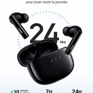 Écouteur Bluetooth avec réduction de bruit, 24H Autonomie,  HiTune T3, Noir - Ugreen – Image 2