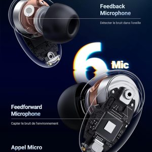 Ècouteur Bluetooth avec reduction de bruit HiTune X6 - Ugreen – Image 6