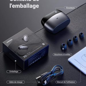 Ècouteur Bluetooth avec reduction de bruit HiTune X6 - Ugreen – Image 2