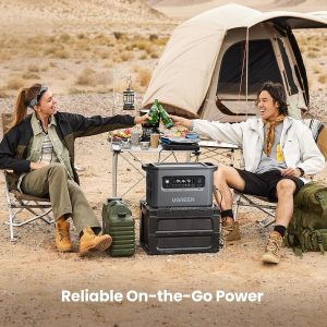 Station électrique portable PowerRoam 2200, FePO4 2048 Wh avec capacité extensible à 12 000 Wh, 6 prises CA 2400 W - Ugreen – Image 6