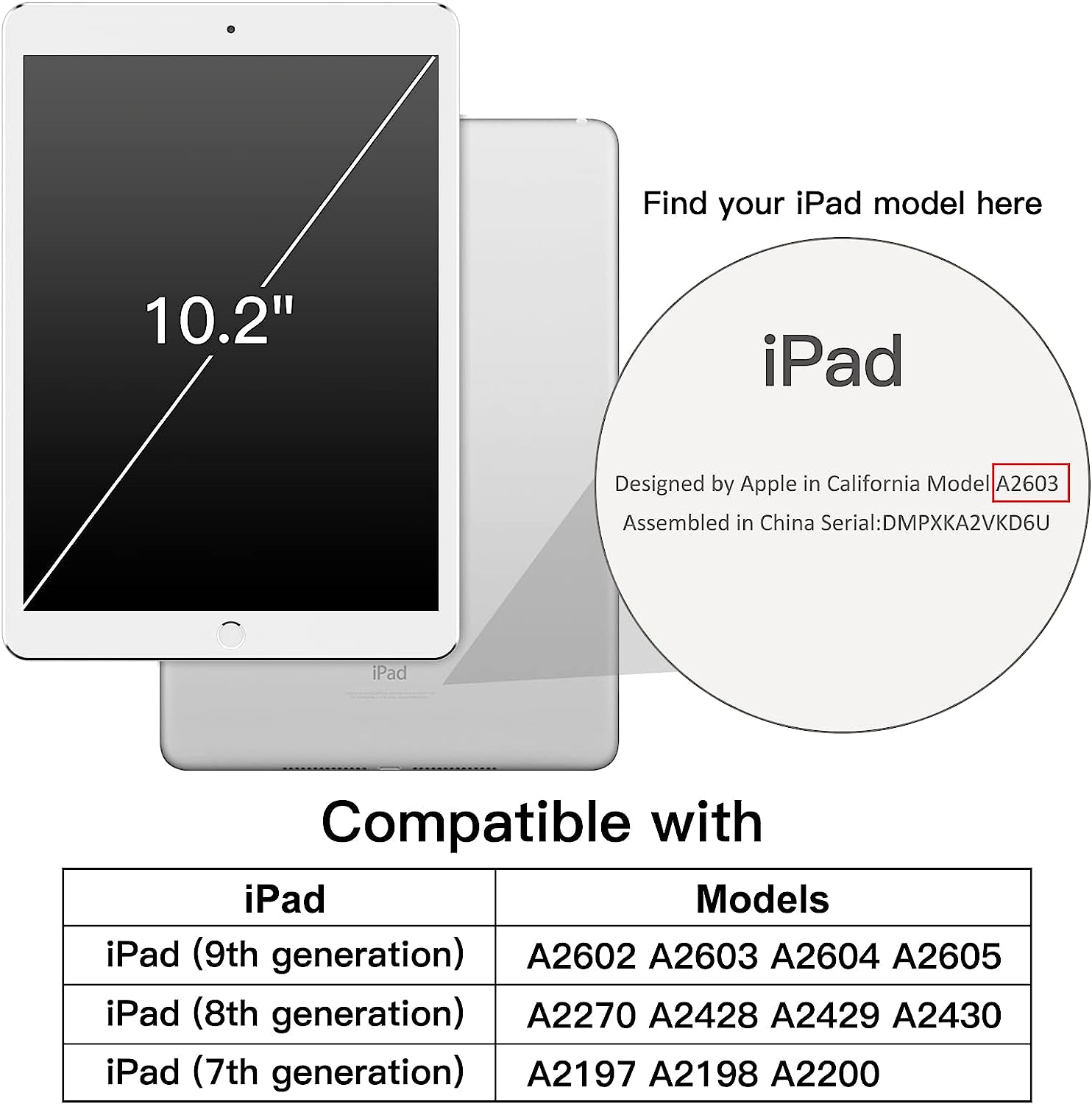 JETech Coque pour iPad 10,2 Pouces (Modèle 2021, 2020, 2019, 9ème, 8ème, 7ème Génération) 2