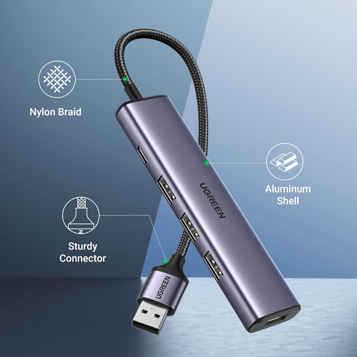 Adaptateur (Hub) USB 3.0 vers 4 Ports USB 3.0 – UGREEN 6