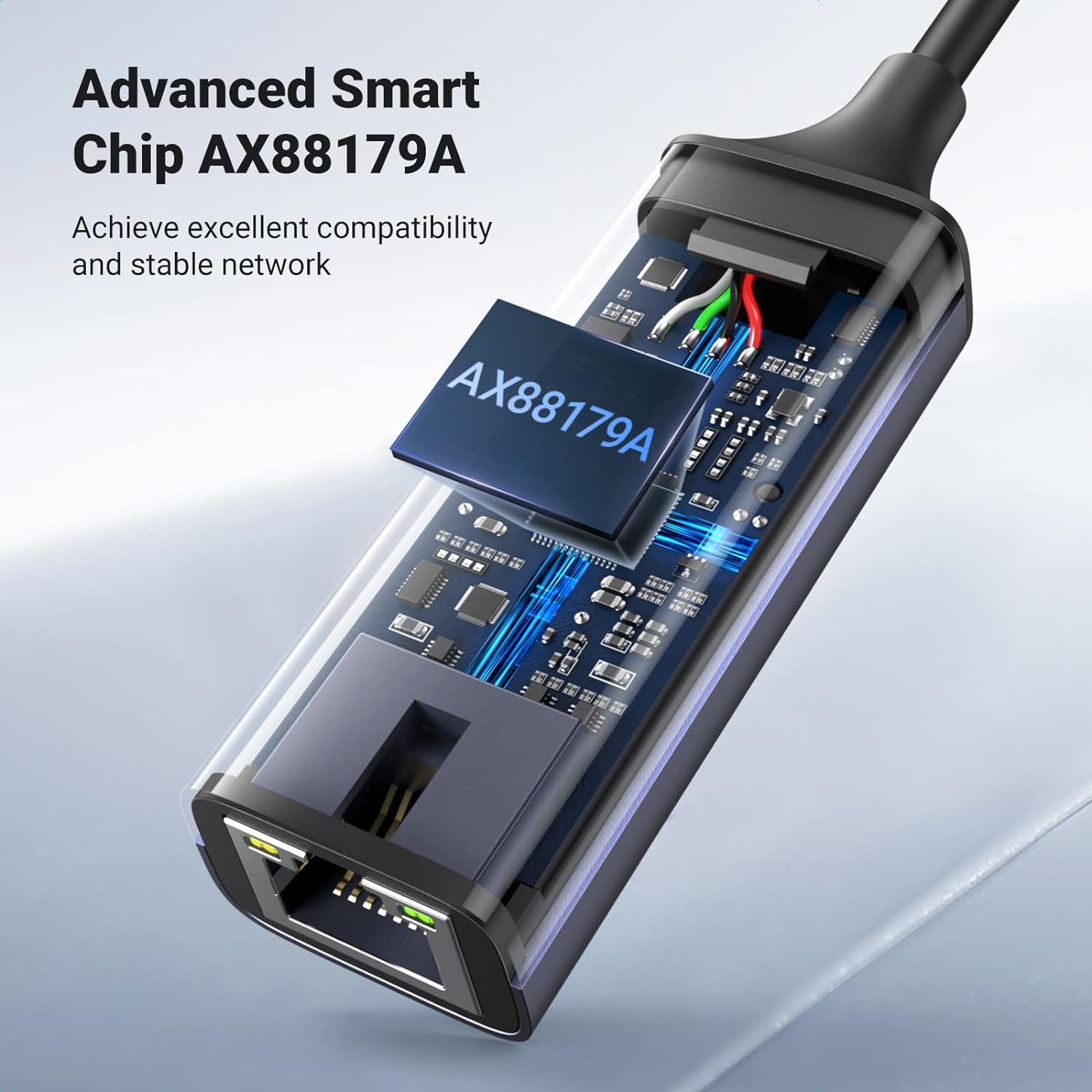 Adaptateur USB 3.0 vers RJ45 Réseau Gigabit 1000 Mbps en Aluminium – UGREEN 6