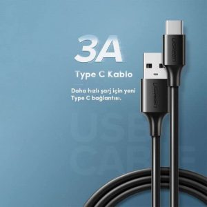 Cable Cabo USB vers USB C 3A 1M Preto - Ugreen – Image 5