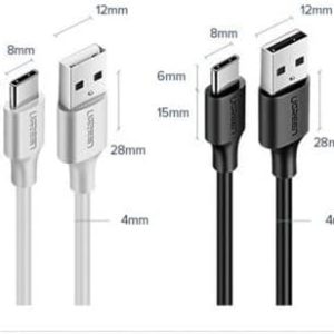 Cable Cabo USB vers USB C 3A 2M Preto - Ugreen – Image 3
