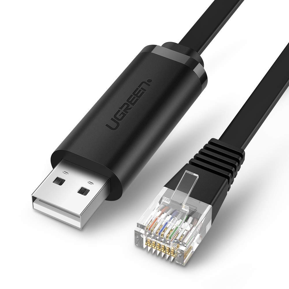 Câble de console USB 2.0 vers RJ45 avec câble de console à puce RS232 FTDI, 3M-Noir – UGREEN