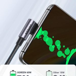 Câble USB-C vers USB-C 90 dégré 2m - Ugreen – Image 3
