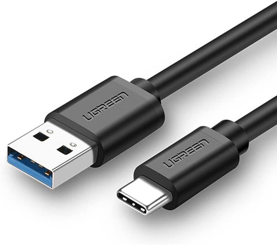 Cabo USB 3.0 vers USB-C 1M 3A Preto – UGREEN