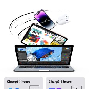 Chargeur rapide 65W 3 ports - Ugreen – Image 2