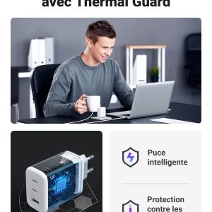 Chargeur rapide 65W 3 ports - Ugreen – Image 5