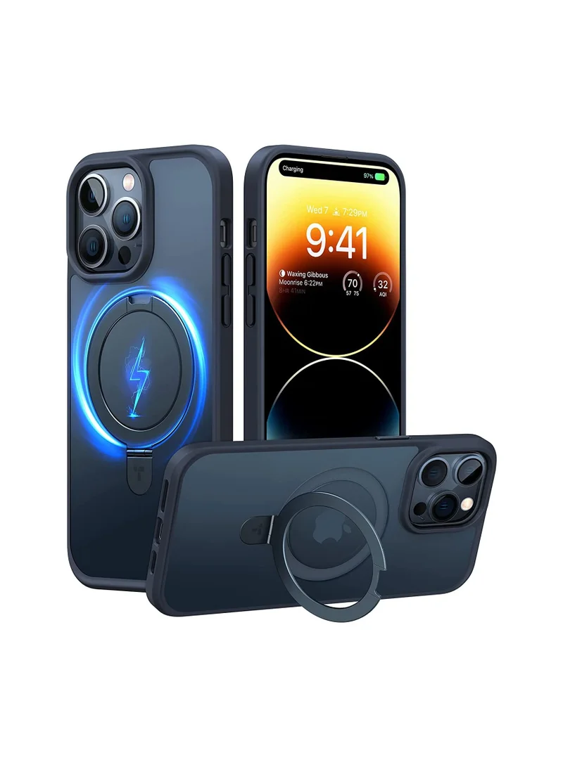 Coque avec Chargement Sans Fil pour iPhone 15 Pro Max – Torras UPRO Ostand Noir