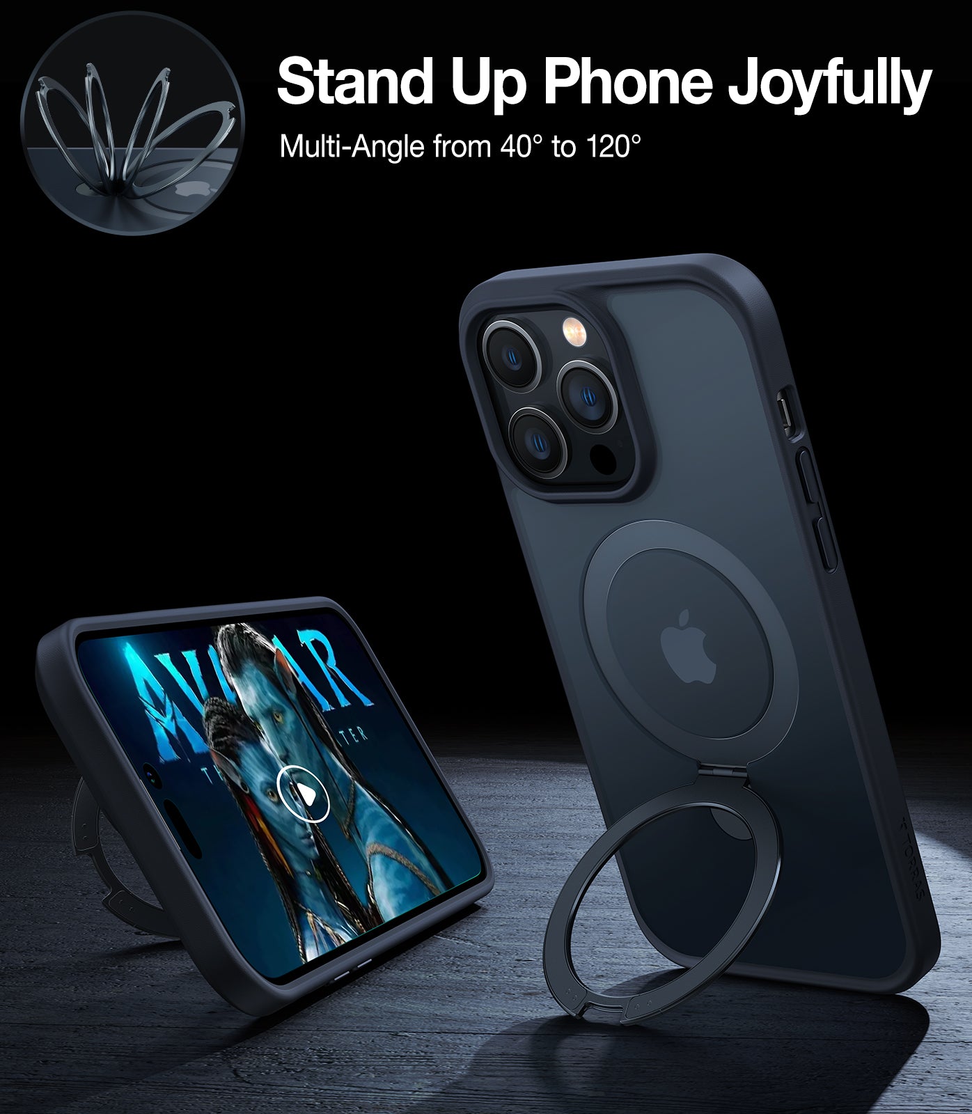Support Polyvalent pour iPhone 15 Pro Max – Torras UPRO Ostand
