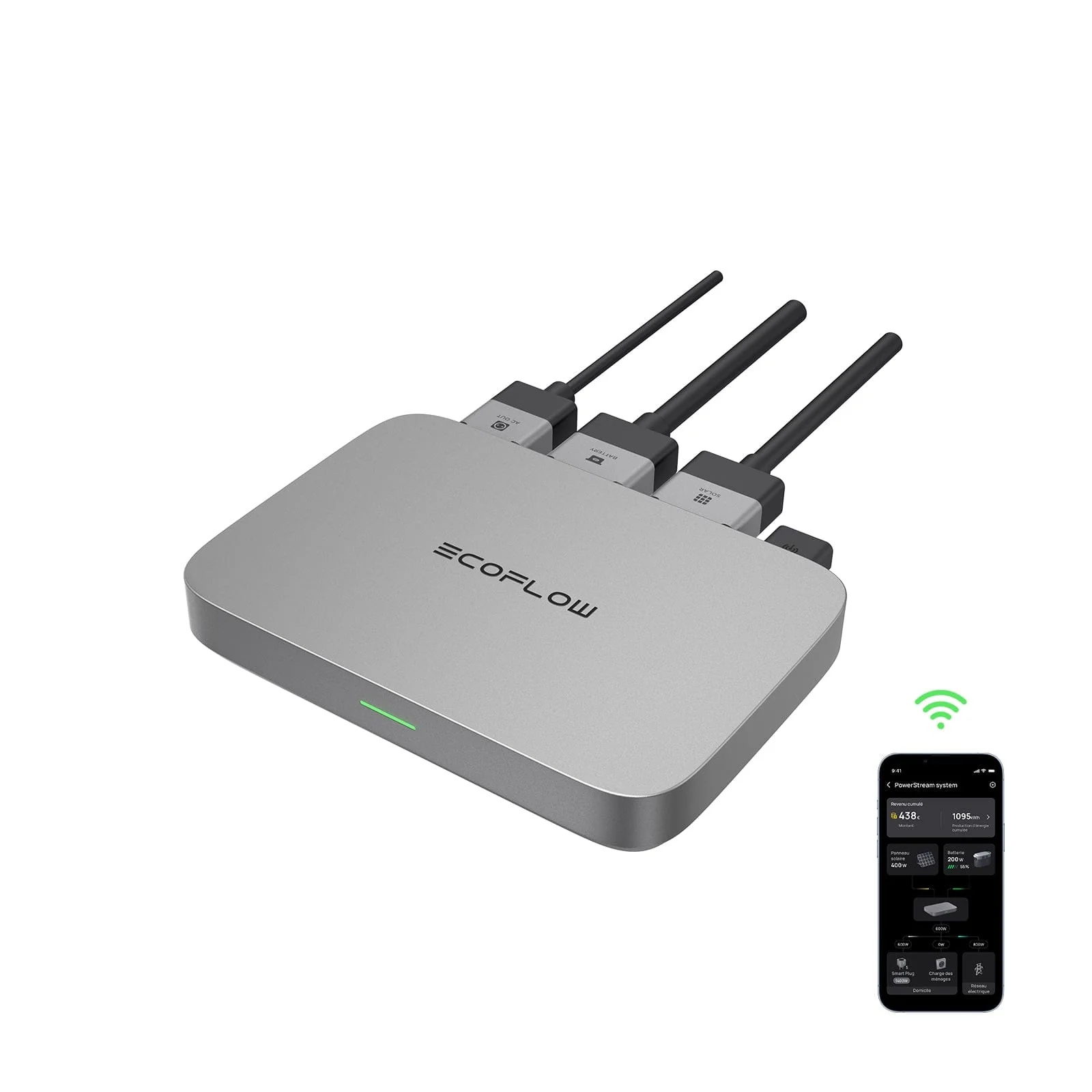 Micro-onduleur EcoFlow PowerStream 800W – Connectivité Wi-Fi et Application