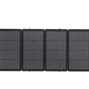 Panneau solaire bifacial portable 220W EcoFlow déplié.