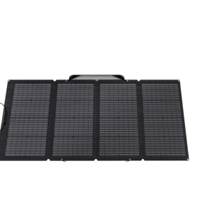 Panneau solaire bifacial portable 220W EcoFlow à plat.