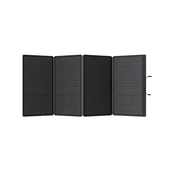 Panneau solaire portable 400W EcoFlow en position dépliée.