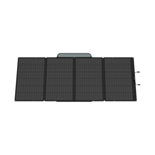Panneau solaire portable 400W EcoFlow déplié, vue de face.