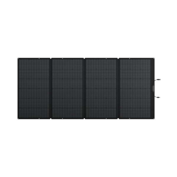 Panneau solaire portable 400W EcoFlow, vue dépliée de face.