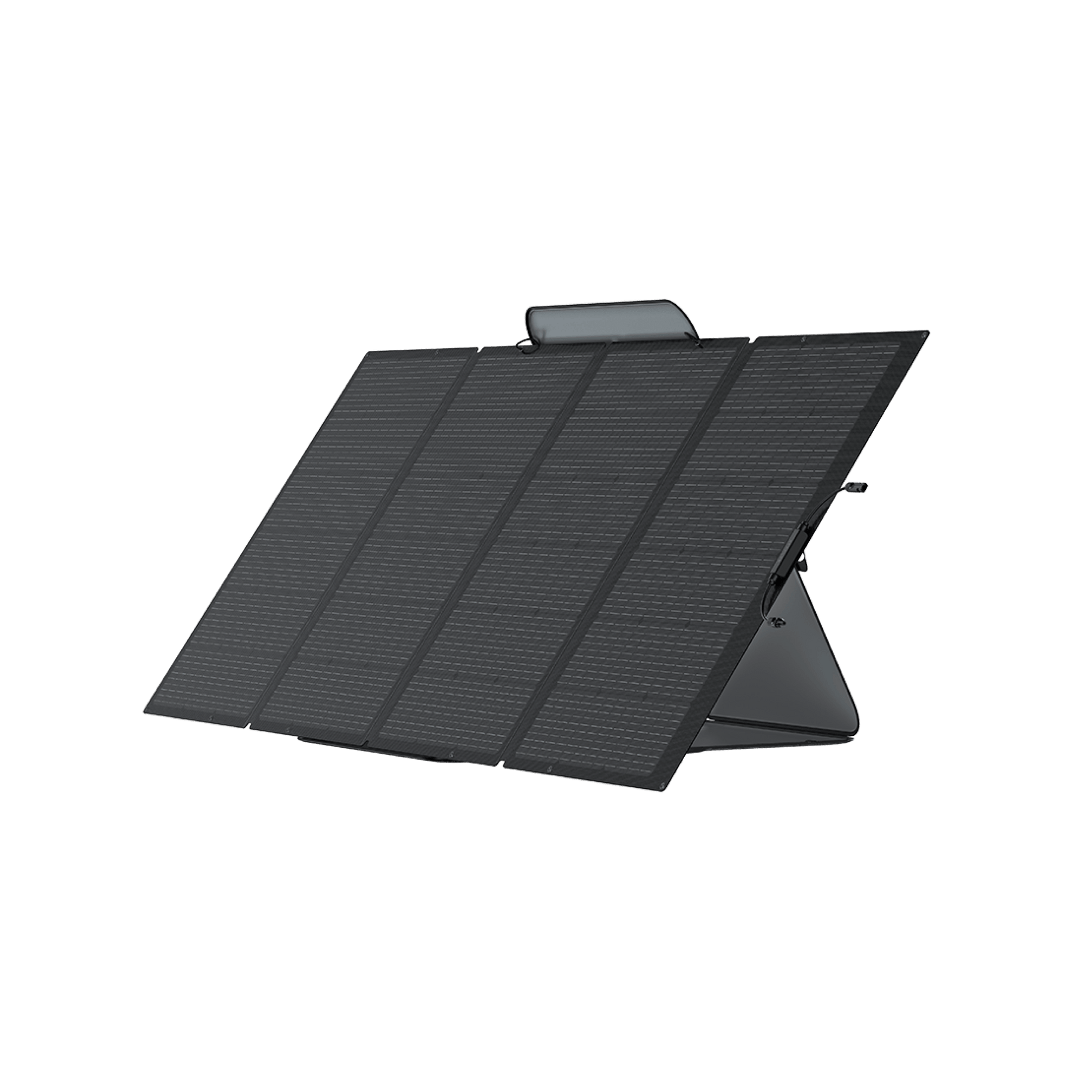 Panneau solaire portable 400W EcoFlow sur support autonome.