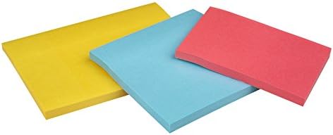 Post-it Notes Super Sticky, Couleurs Assorties, Tailles Assorties, 76 mm x 76 mm, 45 Feuilles – 3M 2