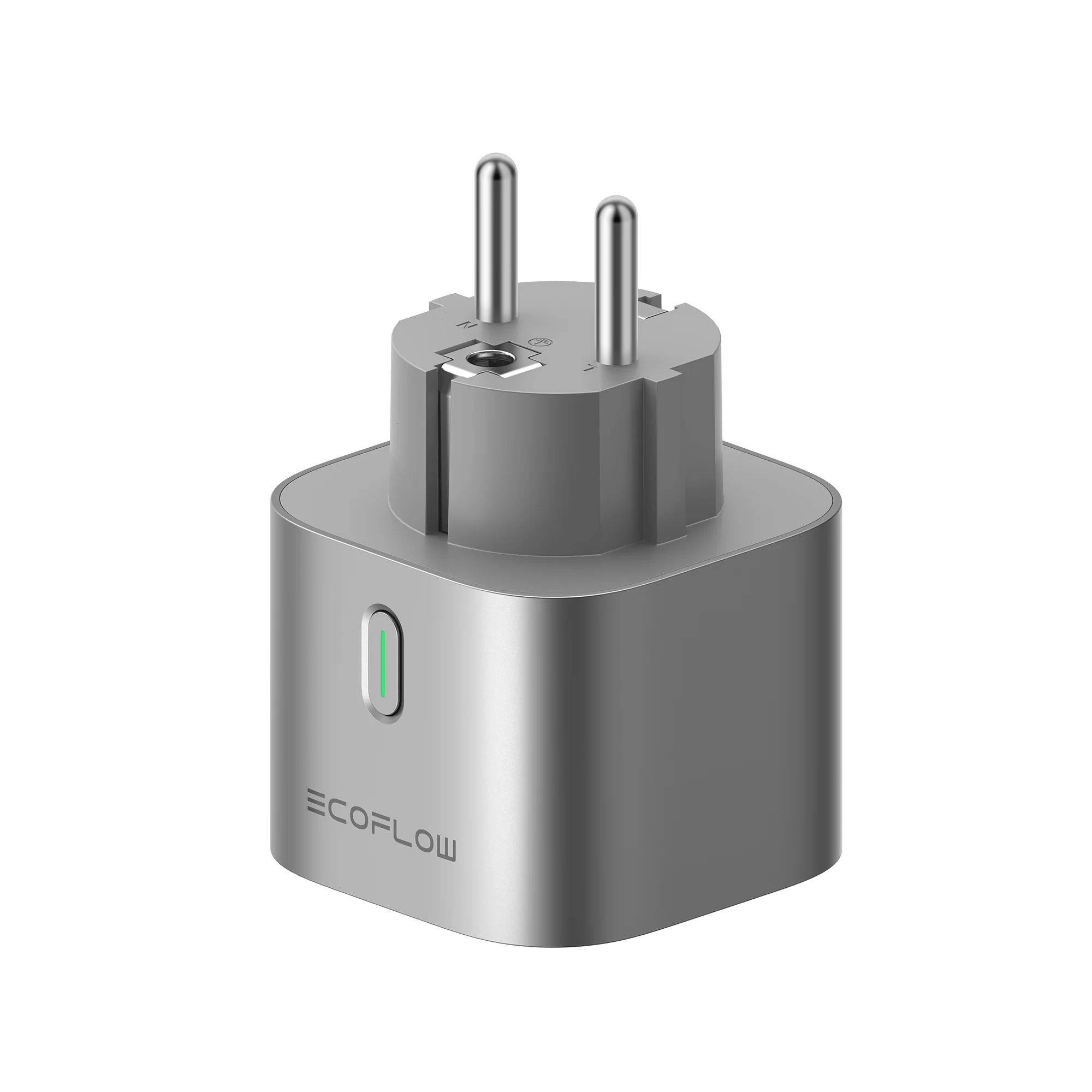 Prise intelligente (SmartPlug) EcoFlow moderne et compacte, contrôlable via Wi-Fi pour une gestion d'énergie efficace à domicile.
