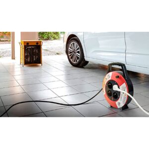 Rallonge électrique domestique avec câble auto-enroulable 5 m - Garza – Image 4