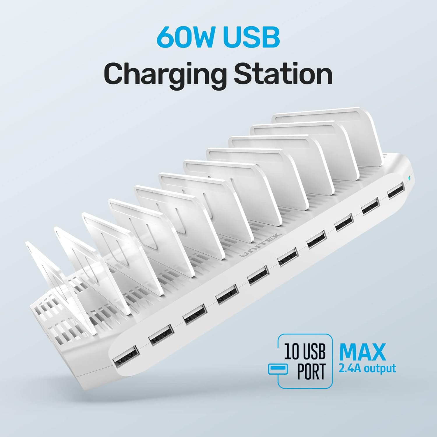 Station de Charge 10 Ports, 60W – Unitek 2