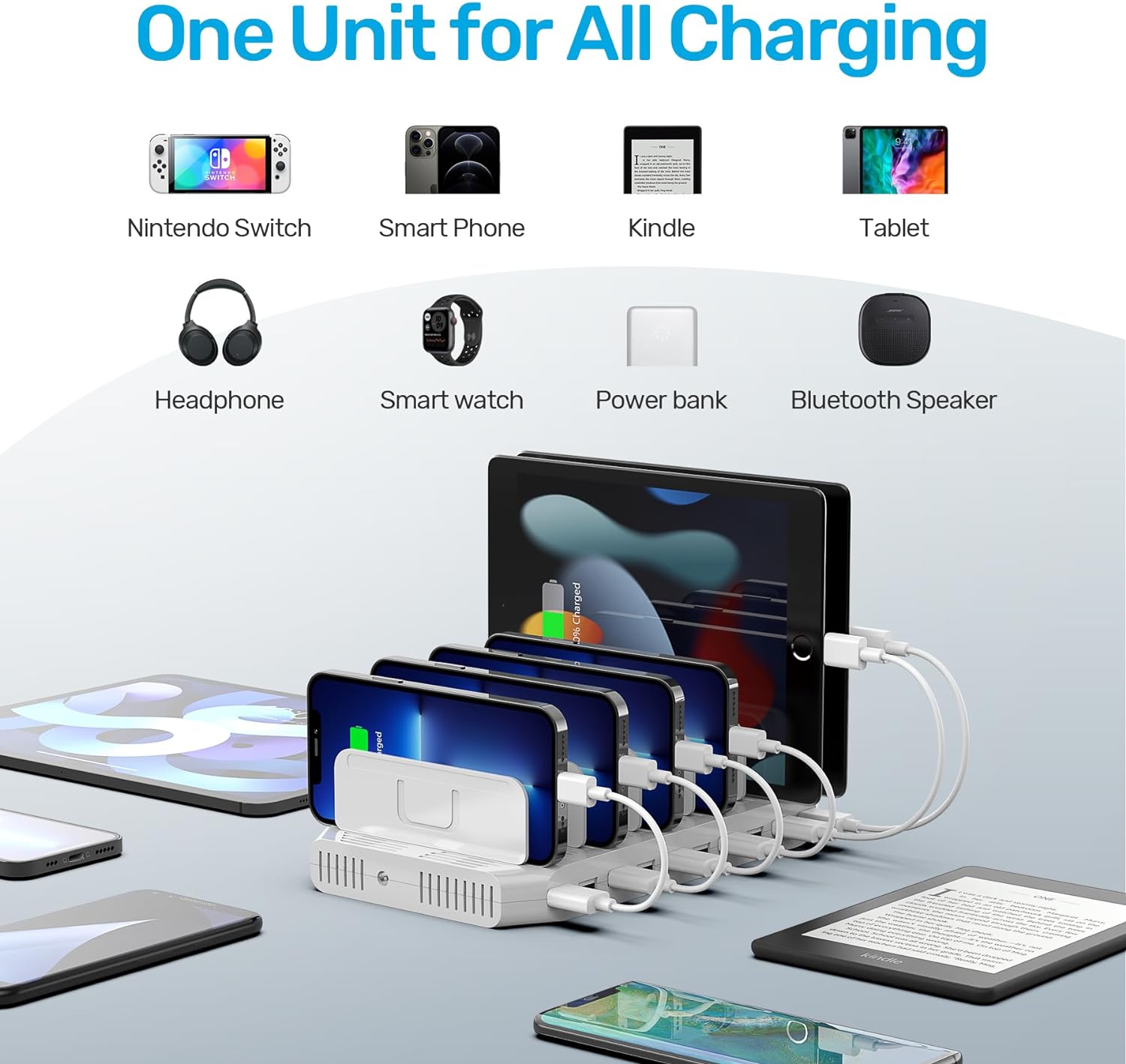 Station de Charge 10 Ports, 60W – Unitek 3