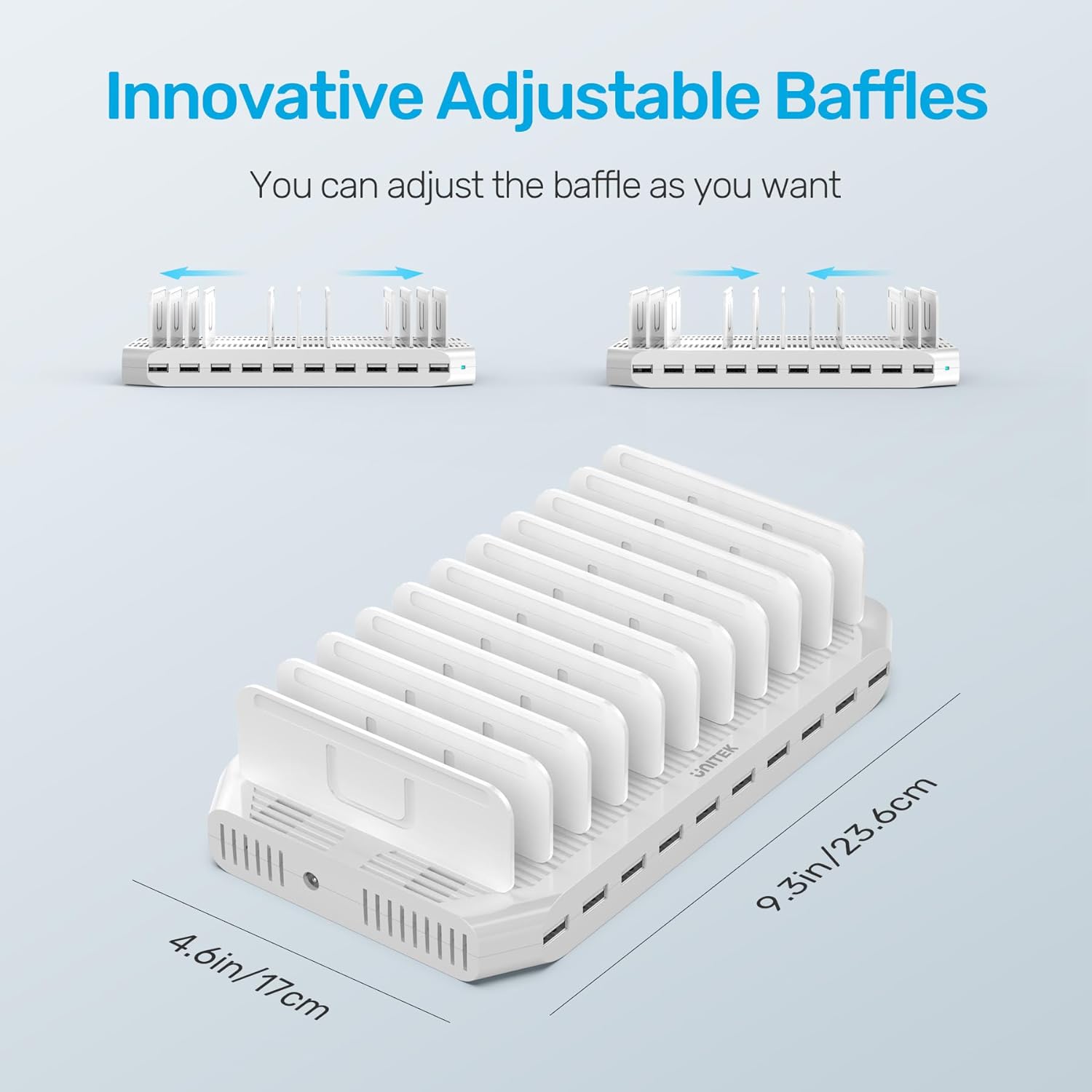 Station de Charge 10 Ports, 60W – Unitek 6