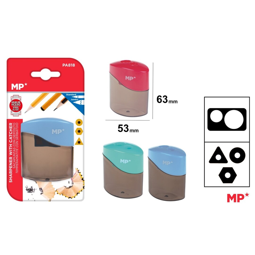 Taille-crayon double trou avec reservoir - Madrid Papel
