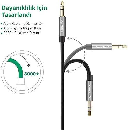 Câble Audio Jack mâle 3,5 mm vers Jack mâle 3,5 mm Noir 1 m – Ugreen 5