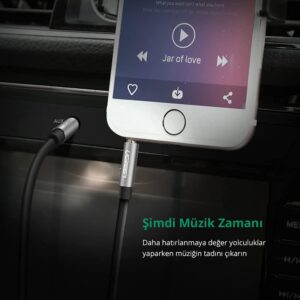 Câble audio Jack mâle 3,5 mm vers Jack mâle 3,5 mm noir 2 m - Ugreen – Image 3