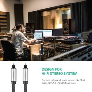 Câble optique audio numérique en nylon tressé 3m - Ugreen – Image 3