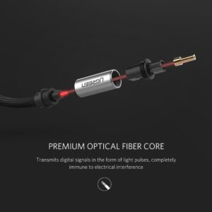 Câble optique audio numérique en nylon tressé 3m - Ugreen – Image 4