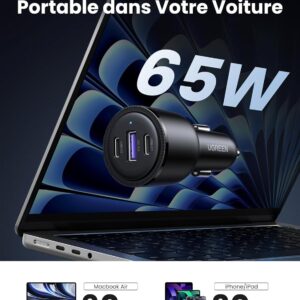 Chargeur allume cigare USB C 69W - Ugreen – Image 2