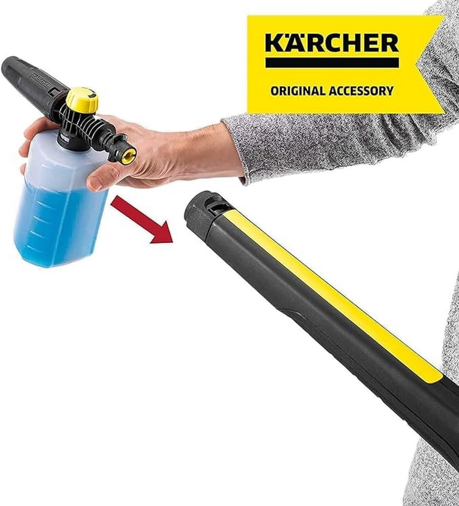 Kärcher Canon à mousse 0,6L accessoire pour nettoyeurs haute pression, Noir