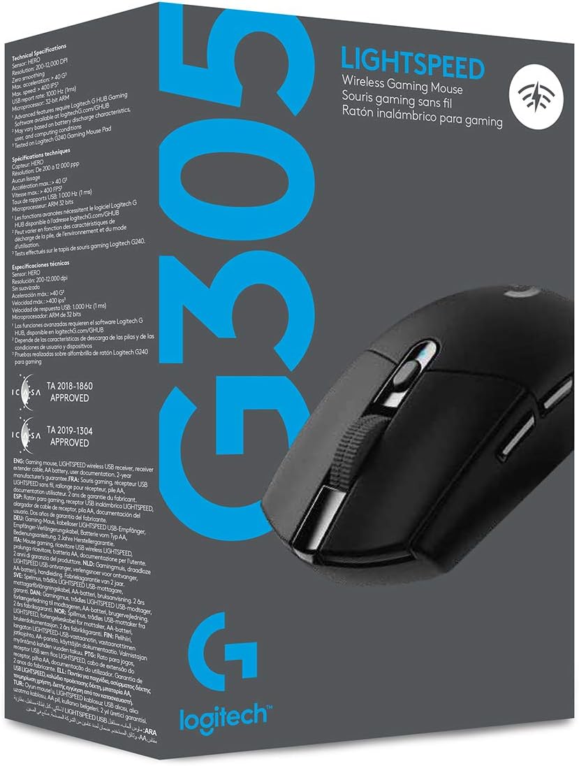 Souris Gamer sans Fil, Noir – Logitech G305 10