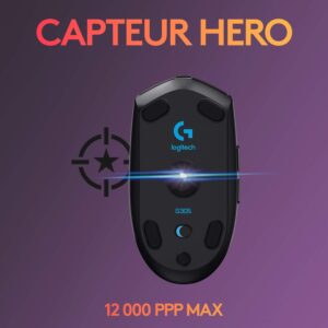 Souris gamer sans fil, noir - Logitech – Image 2