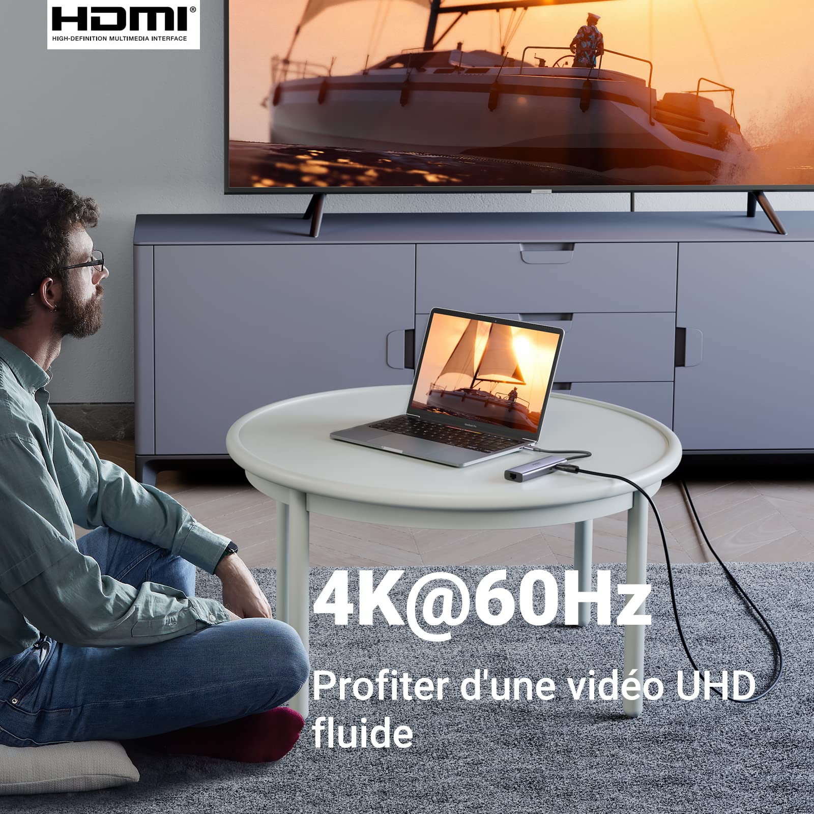 Adaptateur USB C HDMI 4K UGREEN Revodok 60515 pour une expérience visuelle immersive