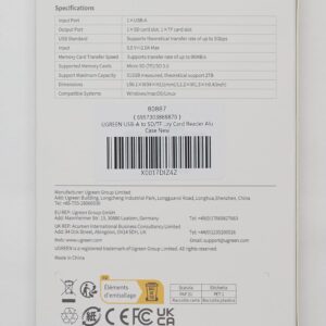 Adaptateur (Lecteur) de carte USB 3.0 vers SD, Micro SD - UGREEN – Image 10