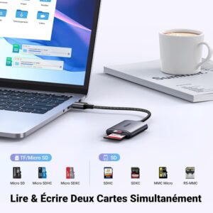 Adaptateur (Lecteur) de carte USB 3.0 vers SD, Micro SD - UGREEN – Image 3
