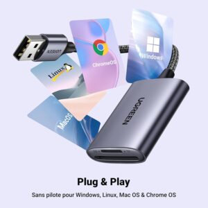 Adaptateur (Lecteur) de carte USB 3.0 vers SD, Micro SD - UGREEN – Image 4