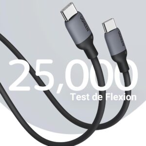 Câble UGREEN USB-C testé 25 000 fois pour la flexion