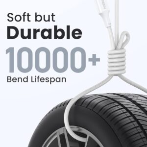 Câble nylon tréssé USB C vers USB C 100W 2 m, blanc  - UGREEN – Image 3