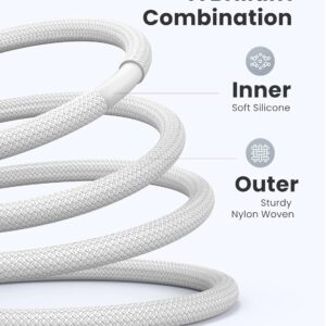 Câble nylon tréssé USB C vers USB C 100W 2 m, blanc  - UGREEN – Image 4