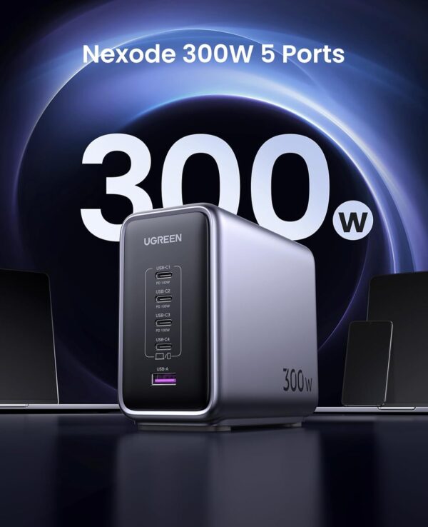 Chargeur rapide Ugreen Nexode 300W pour MacBook, iPhone et Samsung