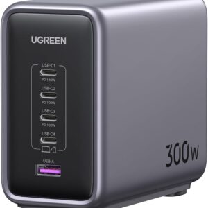 Chargeur rapide 300W Ugreen Nexode avec ports USB-C et USB-A