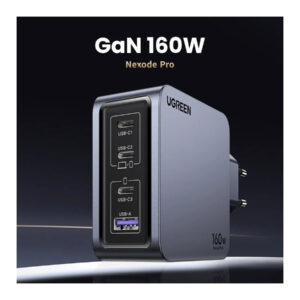 Chargeur rapide 160W UGREEN Nexode Pro avec ports USB-C et USB-A