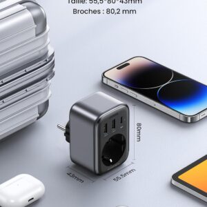 Dimensions compactes de l’adaptateur UGREEN Nexode 30W pour une portabilité optimale