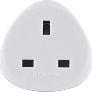 Adaptateur de voyage UK vers France/Europe, blanc - Electraline 70058 – Image 5
